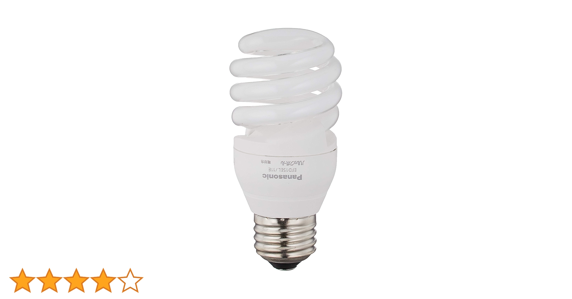 Panasonic バルブ型電球 4個セット Panasonic パナソニック 電球型蛍光灯 EFD25EL/20EF2 電球色